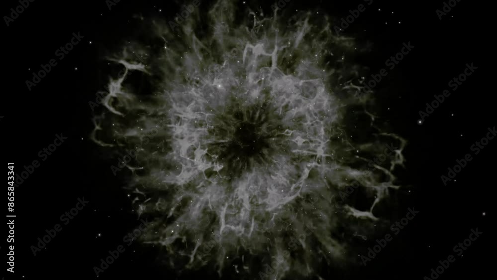 explosion with alpha channel in space explosion with alpha channel in space