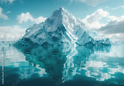 Wallpaper Mural Iceberg floating in the ocean. Torontodigital.ca