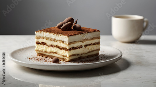 Tiramisu on Product Shooting (White Background)