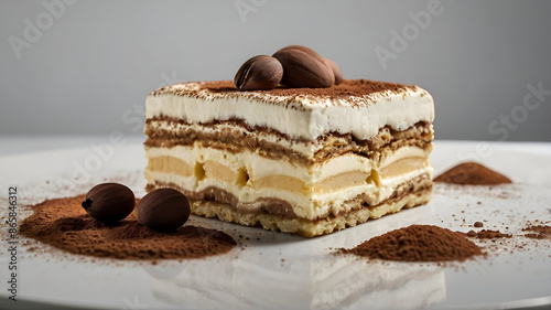 Tiramisu on Product Shooting (White Background)