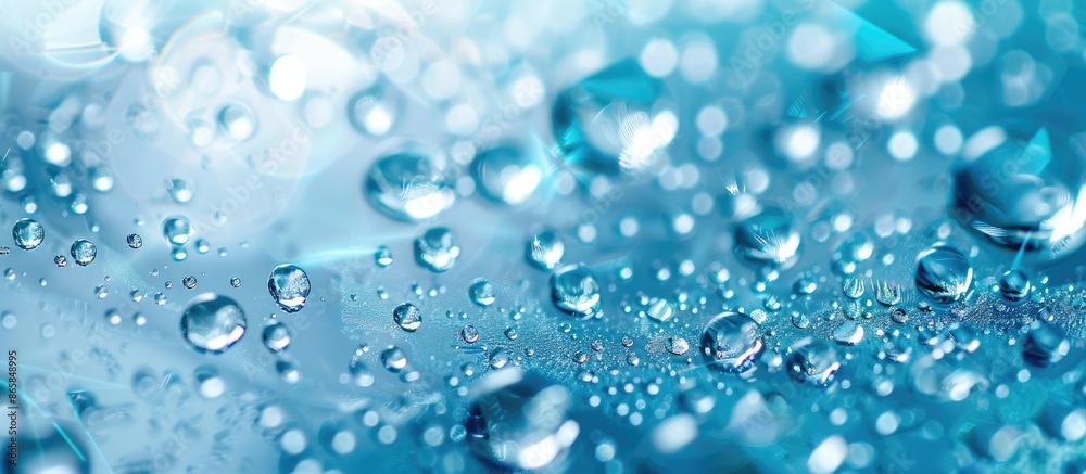 Background of water droplets