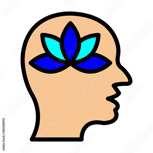 Calm Vector Filled Icon Design