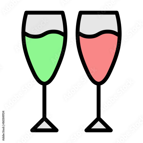 Wine Vector Filled Icon Design