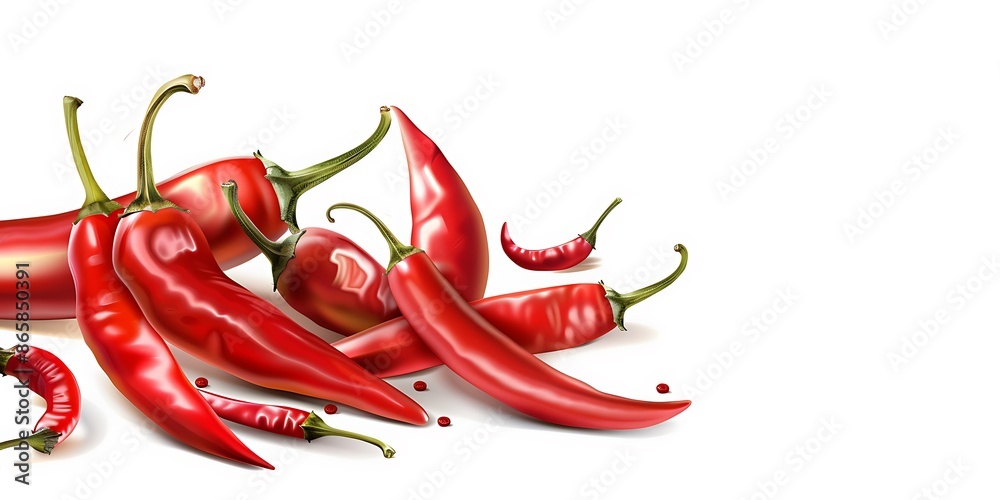 red hot chili peppers isolated red hot chili peppers isolated
