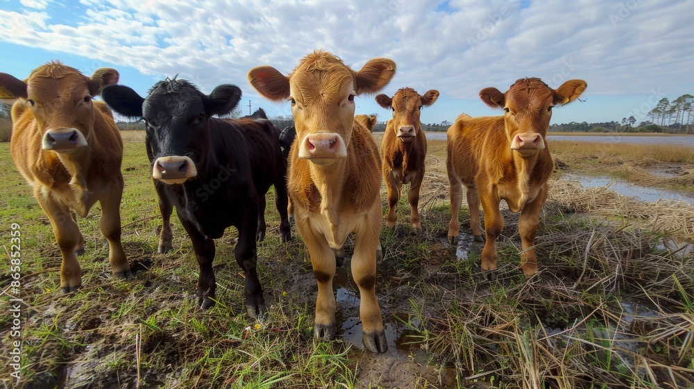 Cows on a Family Farm