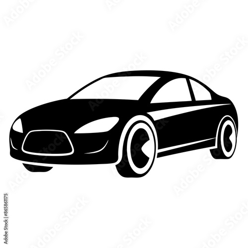 car silhouette logo icon vector illustrations on white background.