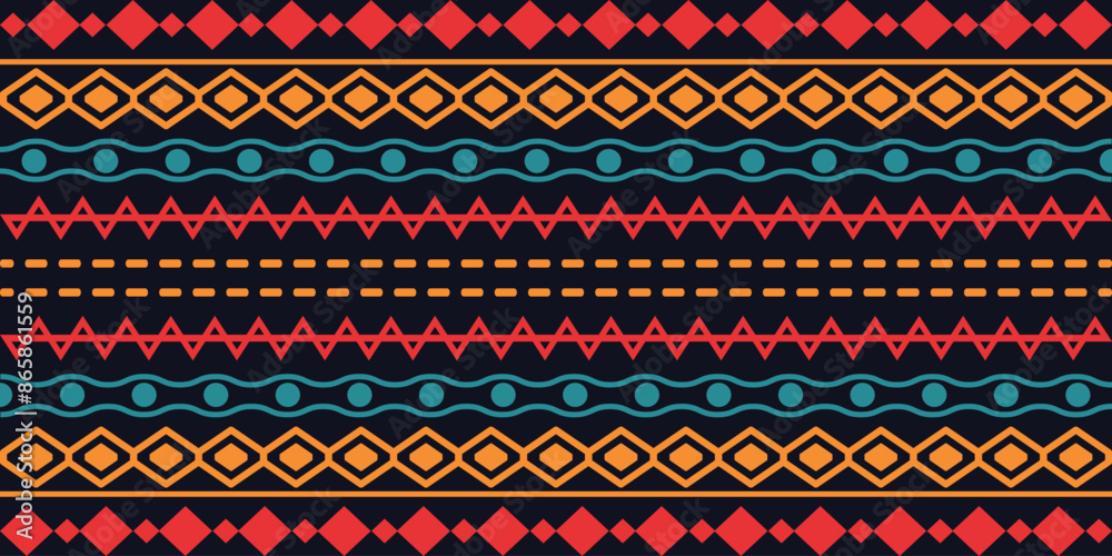 Abstract bright colorful pattern banner design template with tribal aztec style ornament. Ethnic background collection. Ethnic border style seamless pattern. Tribal mexico or african print design art. Abstract bright colorful pattern banner design template with tribal aztec style ornament. Ethnic background collection. Ethnic border style seamless pattern. Tribal mexico or african print design art.