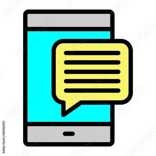 Messages Vector Filled icon design
