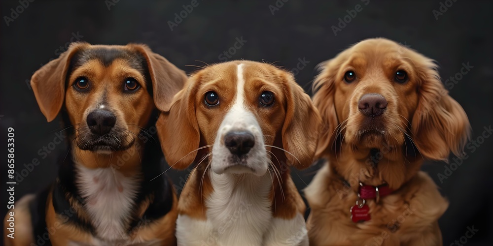Group of cute dogs and a cat isolated for veterinary or pet shop. Concept Pets, Animals, Veterinary Care, Isolated, Shopping Group of cute dogs and a cat isolated for veterinary or pet shop. Concept Pets, Animals, Veterinary Care, Isolated, Shopping