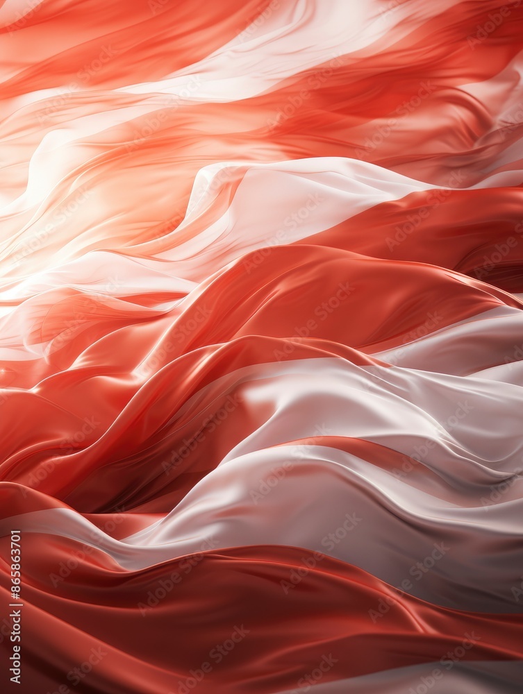 indonesian flag, close up photo - generative ai indonesian flag, close up photo - generative ai