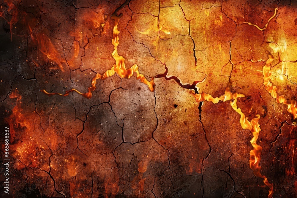intense grunge texture with blazing fire and lava creating dramatic earththemed background with scorched cracked surface intense grunge texture with blazing fire and lava creating dramatic earththemed background with scorched cracked surface