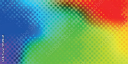 Halftone gradient. Dotted gradient, smooth dots spraying and halftones dot background seamless horizontal geometric pattern vector template set.