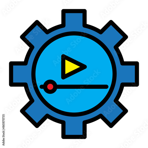 Tutorials Vector Filled Icon Design