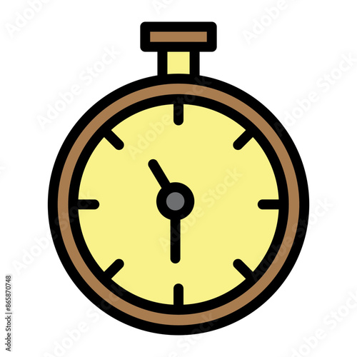 Timer Vector Filled Icon Design