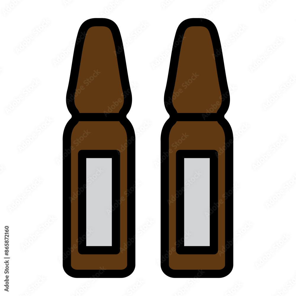 Ampoule Vector Filled Icon Design Ampoule Vector Filled Icon Design
