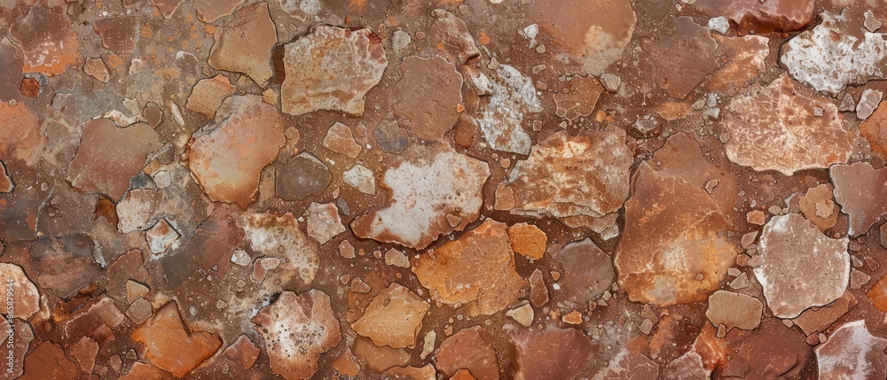 noramic close-up, high detail scan of terracotta material, Generative AI noramic close-up, high detail scan of terracotta material, Generative AI