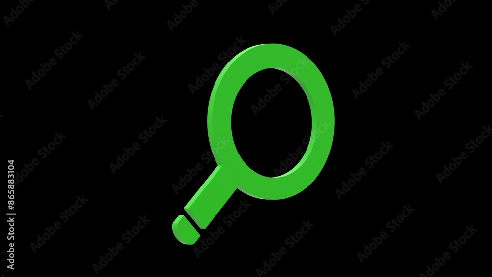 search find green set icon 3d illustration rotation search find green set icon 3d illustration rotation