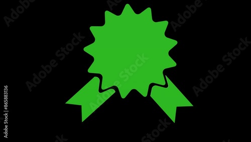 award green set icon 3d illustration rotation