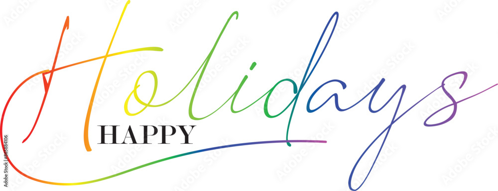 Happy Holidays, Modern universal artistic templates. Merry Christmas Corporate Holiday cards and invitations. Floral frames and backgrounds design. Vector illustration.