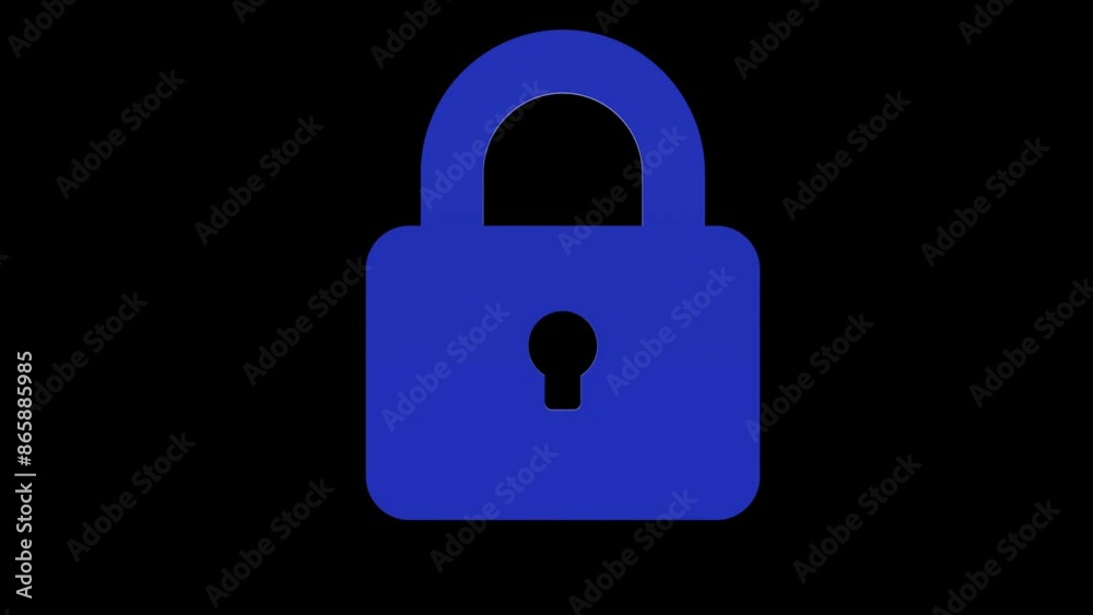 lock security blue set icon 3d illustration rotation lock security blue set icon 3d illustration rotation