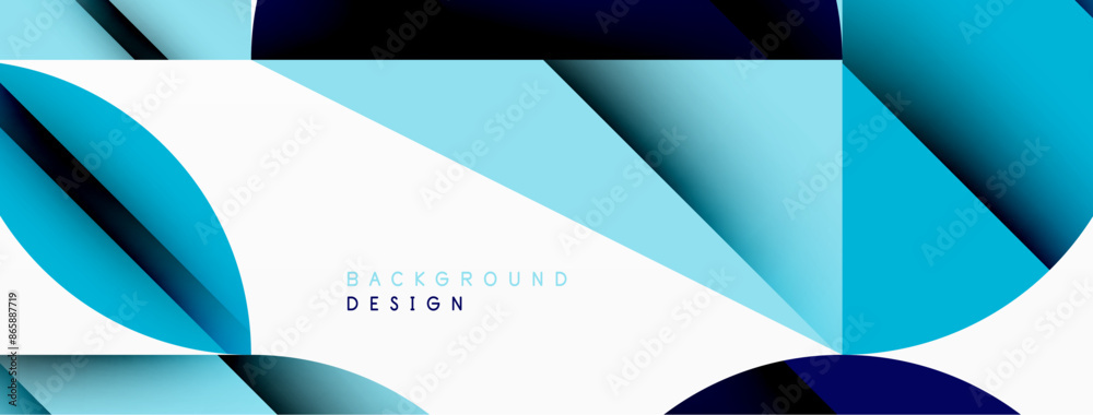 Circle, square and flower petal geometric background. Round shapes composition for wallpaper, banner, background or landing Circle, square and flower petal geometric background. Round shapes composition for wallpaper, banner, background or landing