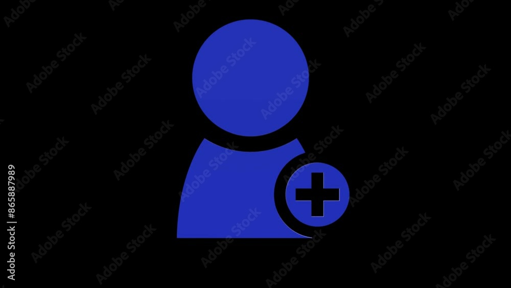 add contact friend blue set icon 3d illustration rotation add contact friend blue set icon 3d illustration rotation