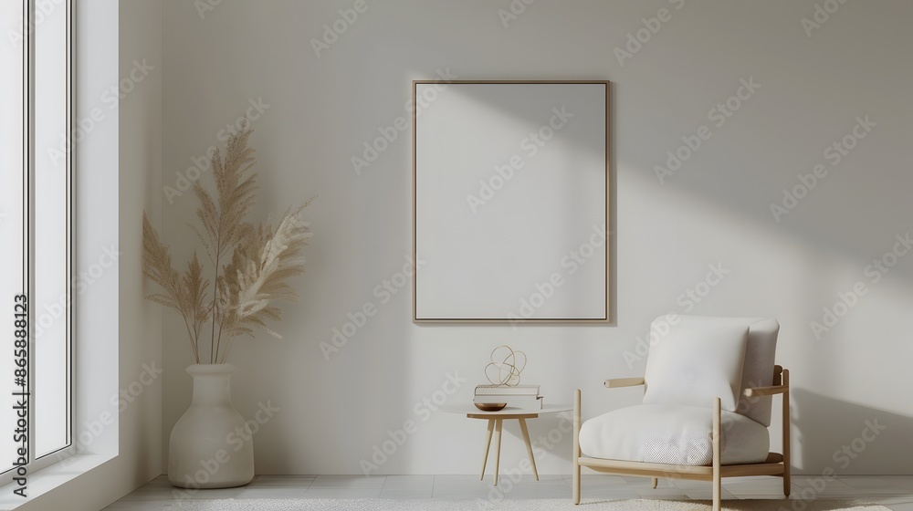 Elegant Minimalist Family Room with Glass Furnishings and Clean Interior Design Elegant Minimalist Family Room with Glass Furnishings and Clean Interior Design