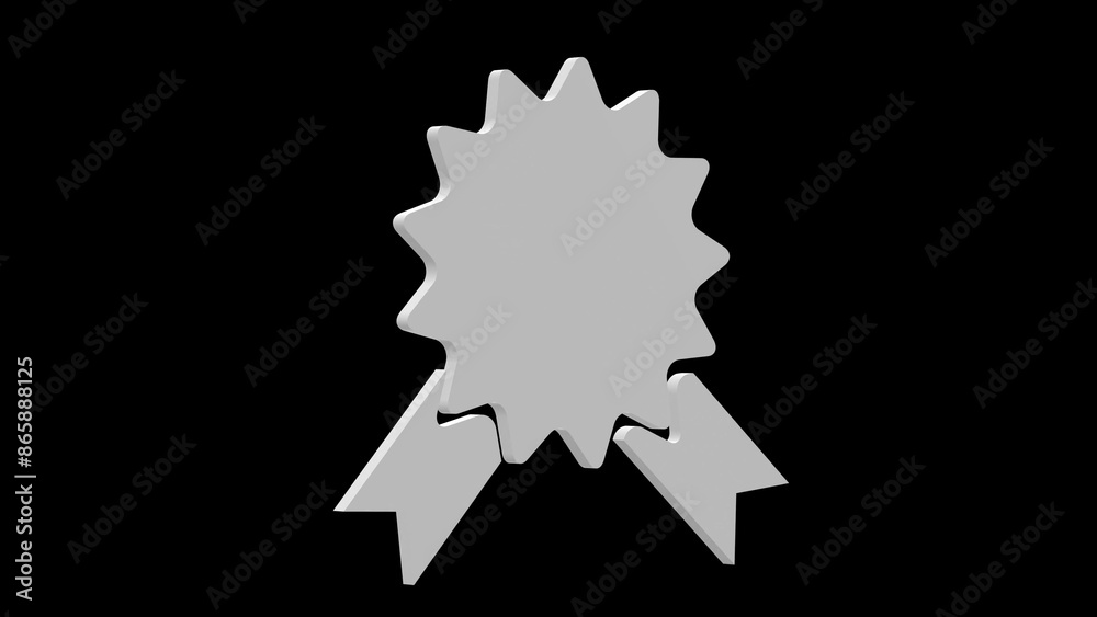 award white set icon 3d illustration rotation award white set icon 3d illustration rotation