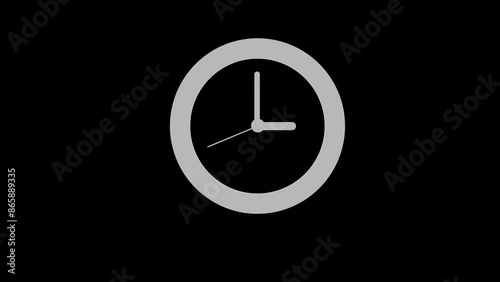 time schedule white set icon 3d illustration rotation