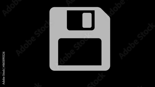 guard information data white set icon 3d illustration rotation