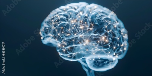 Human braininspired neural network for artificial intelligence systems. Concept AI, Neural Networks, Brain-inspired, Artificial Intelligence, Technology photo