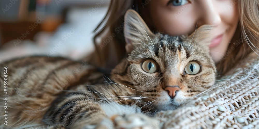 Capturing Memories Young Woman and Her Cat Enjoying a Pet-Friendly Hotel. Concept Portrait Photography, Pet-Friendly Hotels, Young Women, Cats, Memory Capture Capturing Memories Young Woman and Her Cat Enjoying a Pet-Friendly Hotel. Concept Portrait Photography, Pet-Friendly Hotels, Young Women, Cats, Memory Capture