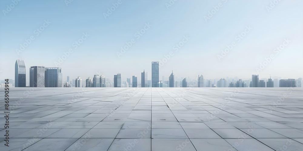City skyline background with empty square floor for urban design projects. Concept Urban Development, City Photography, Empty Square Design, Skylines, Urban Architecture City skyline background with empty square floor for urban design projects. Concept Urban Development, City Photography, Empty Square Design, Skylines, Urban Architecture