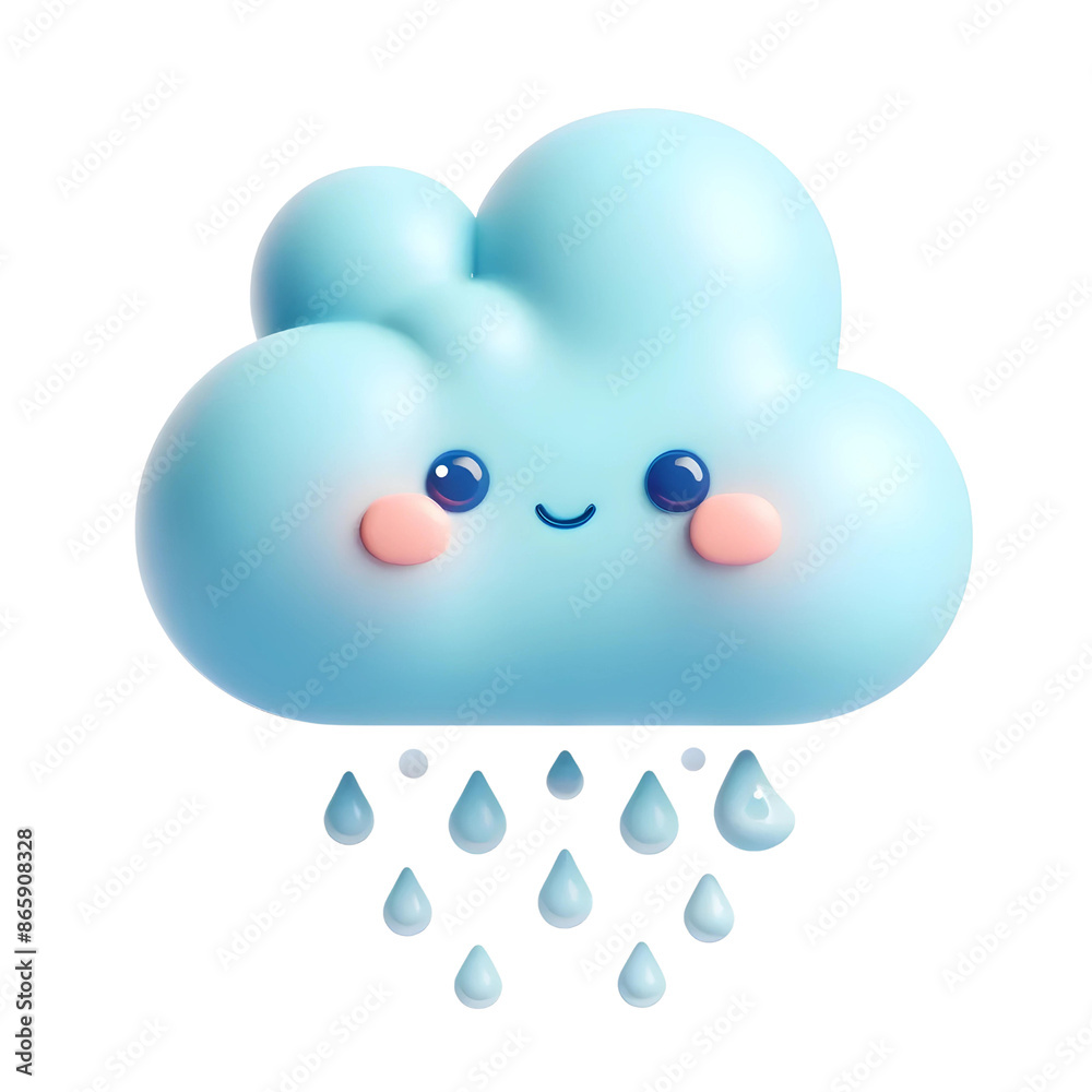3d cloud with rain drop
3d cloud with rain drop