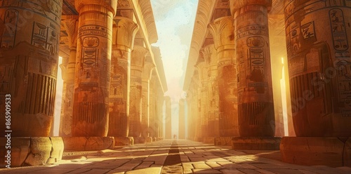Ancient Egyptian Temple Hal...