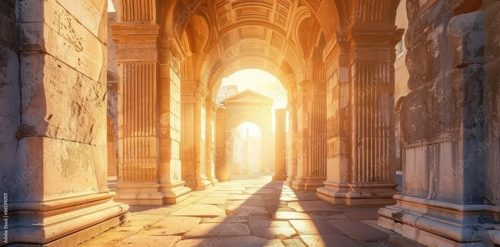 Golden Hour in the Ancient Ruins: A Photo Golden Hour in the Ancient Ruins: A Photo