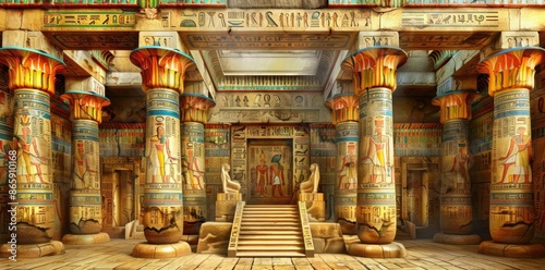 Ancient Egyptian Temple Int...