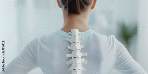 Improving Posture and Addressing Spinal Curve in Scoliosis Patients. Concept Scoliosis, Posture Correction, Spinal Health, Physical Therapy, Orthopedic Treatments