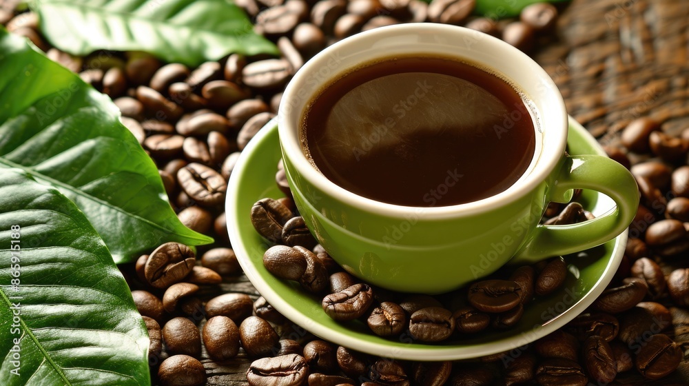 Obraz premium Coffee Ideal option for a cafe break