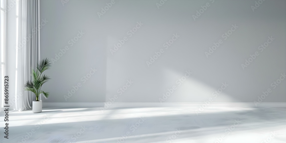 Design Concept White Carpet, Gray Wall, and Curtain in the Living Room. Concept Living Room Decor, Interior Design, White & Gray Theme, Home Styling, Modern Aesthetic Design Concept White Carpet, Gray Wall, and Curtain in the Living Room. Concept Living Room Decor, Interior Design, White & Gray Theme, Home Styling, Modern Aesthetic
