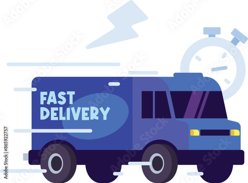 Fast Delivery for Ecommerce illustration