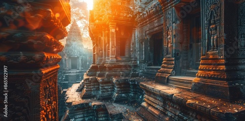 Angkor Wat Temple at Sunris...