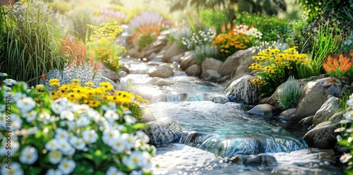Summer Creek Flowing Throug...