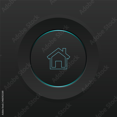 home menu button for web design