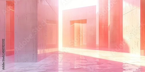 Pink Concrete Architecture ...