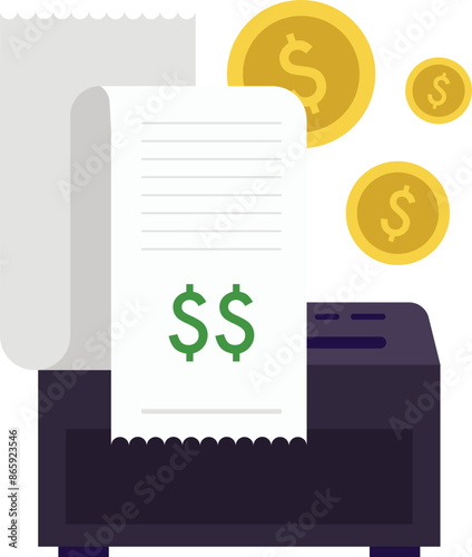 Bill for Ecommerce illustration