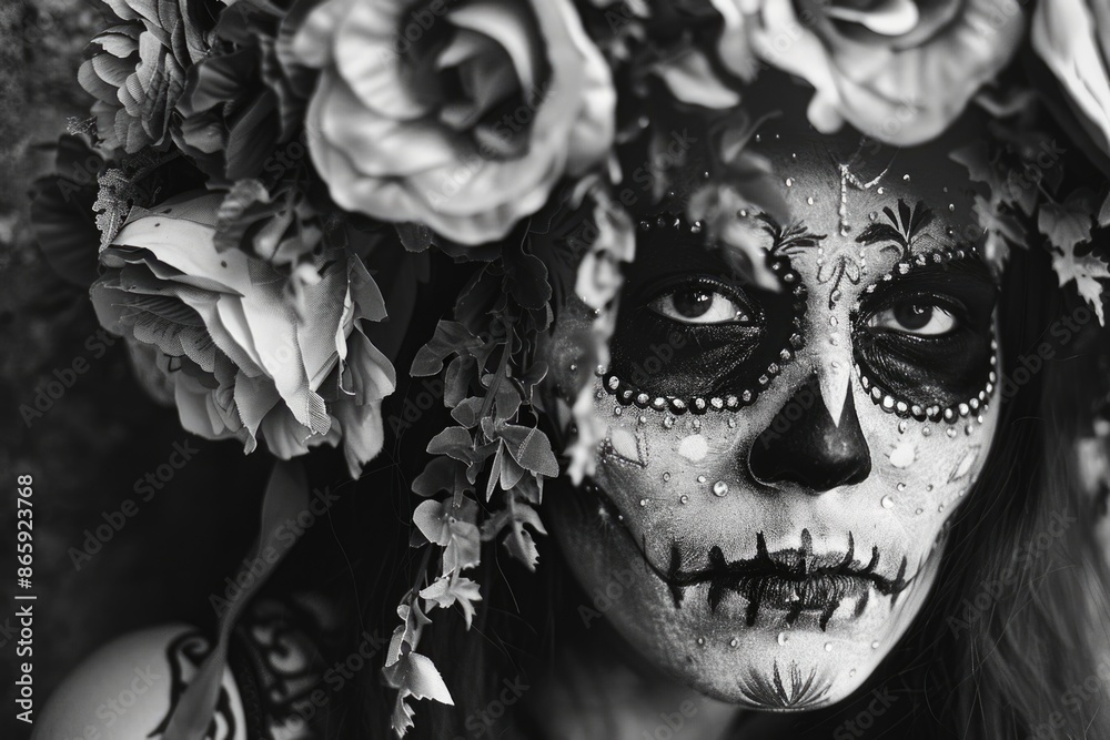 Fototapeta premium Woman with flower crown