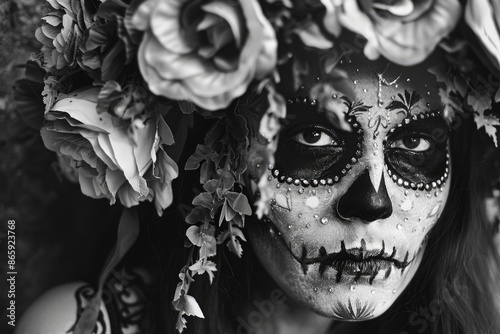 Woman with flower crown