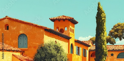 Orange and Yellow Spanish S...