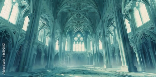 Gothic Cathedral Interior I...